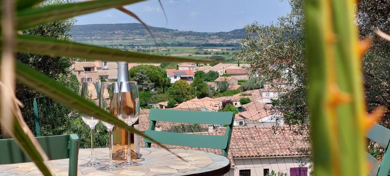 Beautiful Villa With A Stunning View Roujan Екстериор снимка