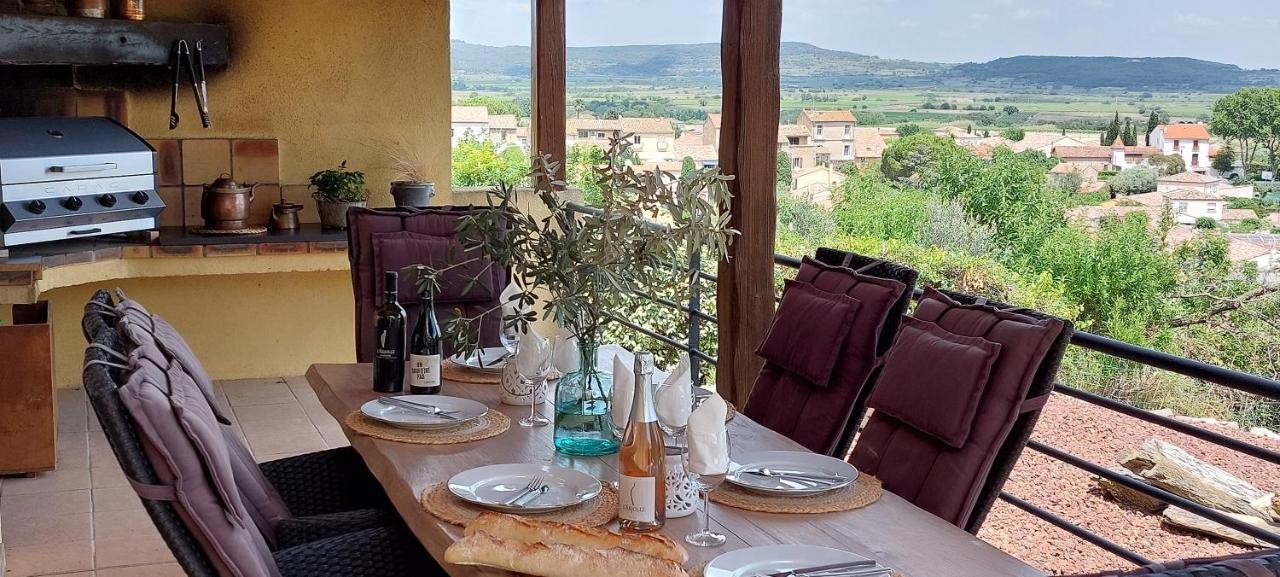 Beautiful Villa With A Stunning View Roujan Екстериор снимка